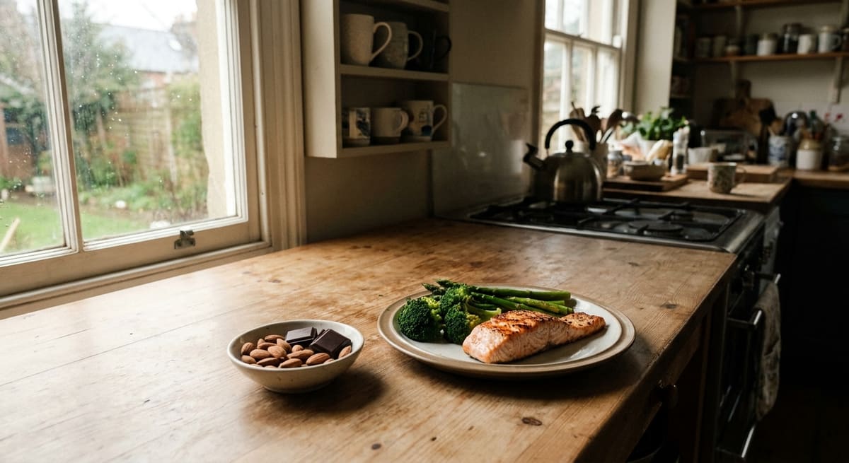 Repas anti-stress équilibré riche en magnésium et oméga-3