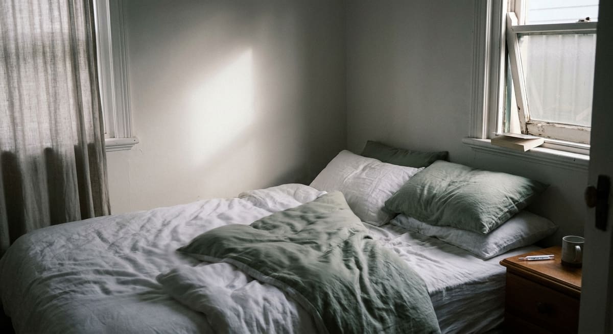 Chambre fraîche et literie en coton pour limiter les sueurs nocturnes naturellement