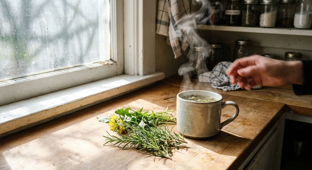 Infusion de plantes pour soutenir l'équilibre hormonal après calcul imc femme