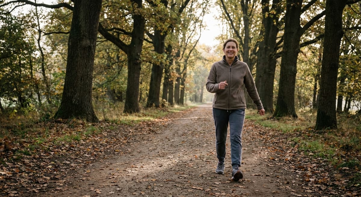 Marche en plein air conseillée en complément des remèdes naturels contre la ménopause